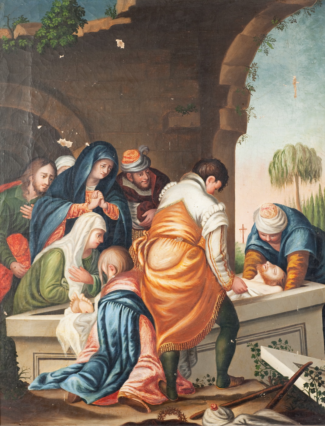 Venerio Trevisan, Križni put, Četrnaesta postaja - Isusa polažu u grob
