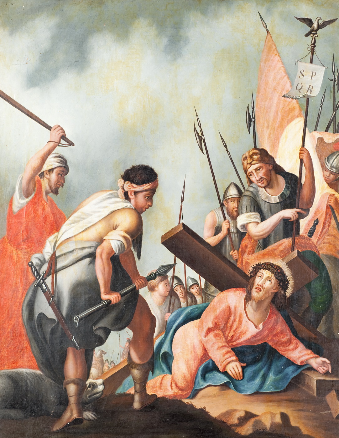 Venerio Trevisan, Križni put, Treća postaja - Isus pada prvi put pod križem