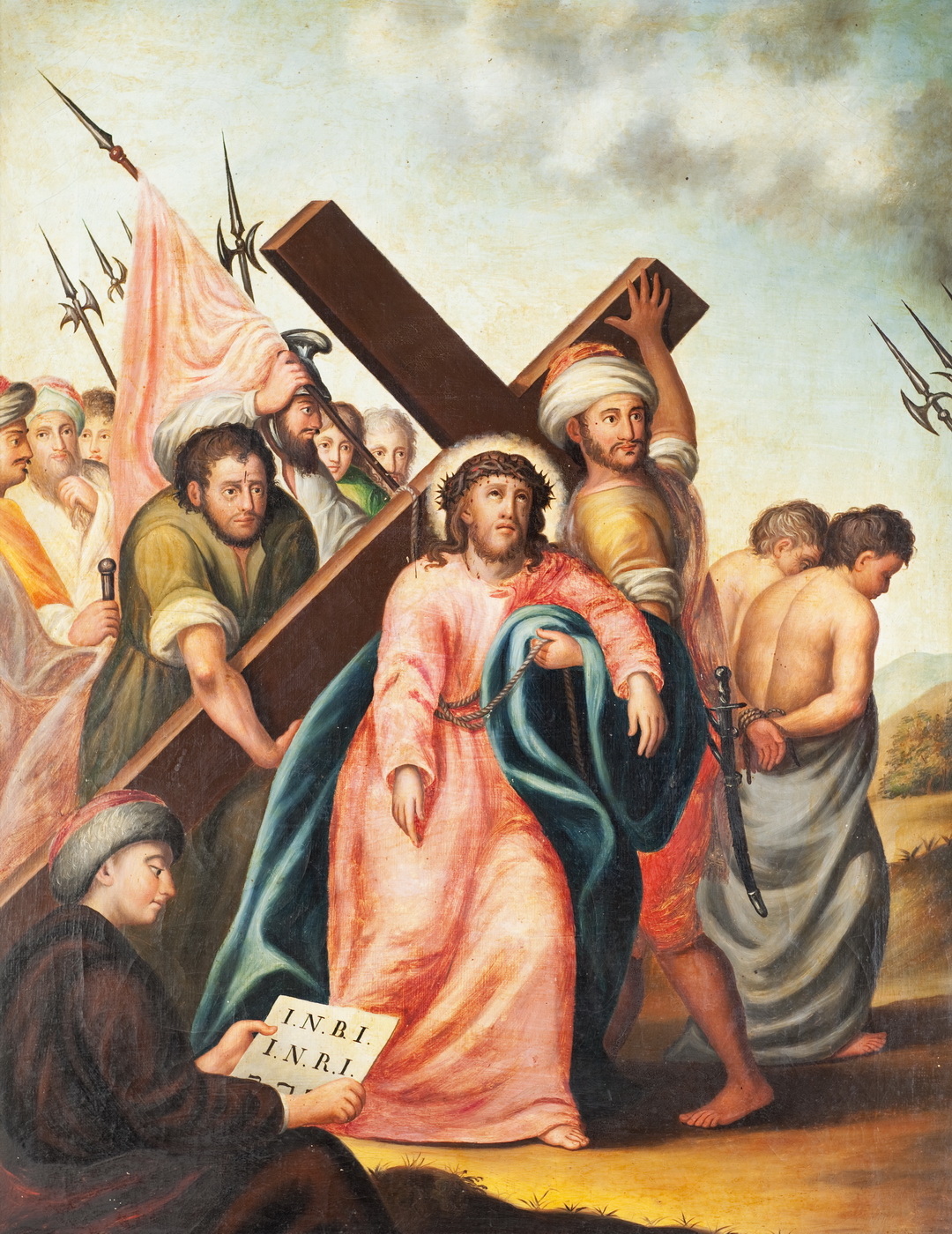 Venerio Trevisan, Križni put, Peta postaja - Simon Cirenac pomaže Isusu nositi križ