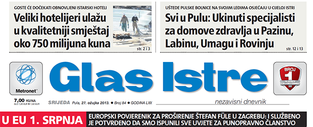 Glas Istre, 27.3.2013